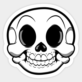 Cartoon Skull Sticker